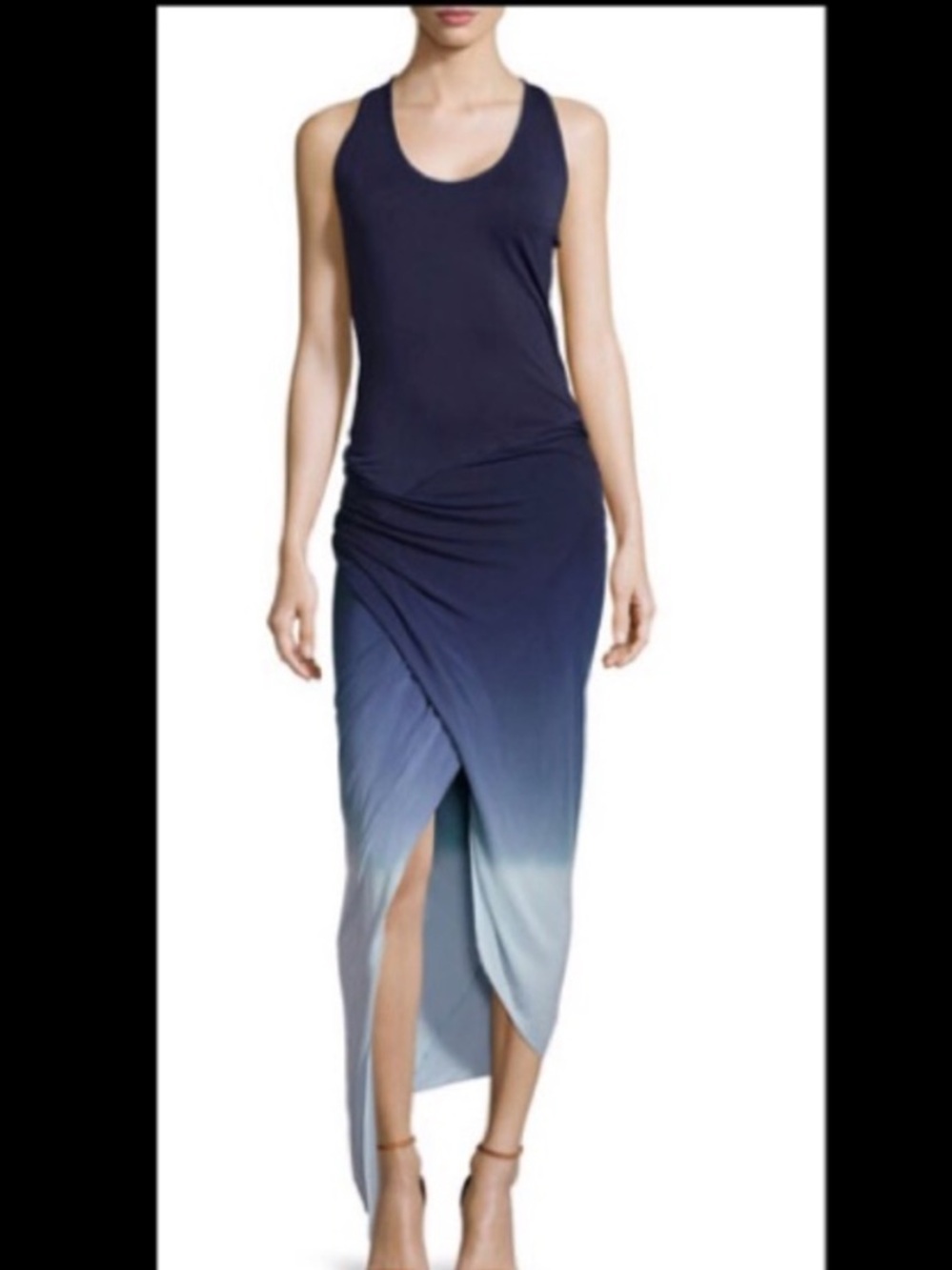 Young Fabulous & Broke Sassy Midi Dress in Blue Ombre